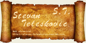 Stevan Telesković vizit kartica